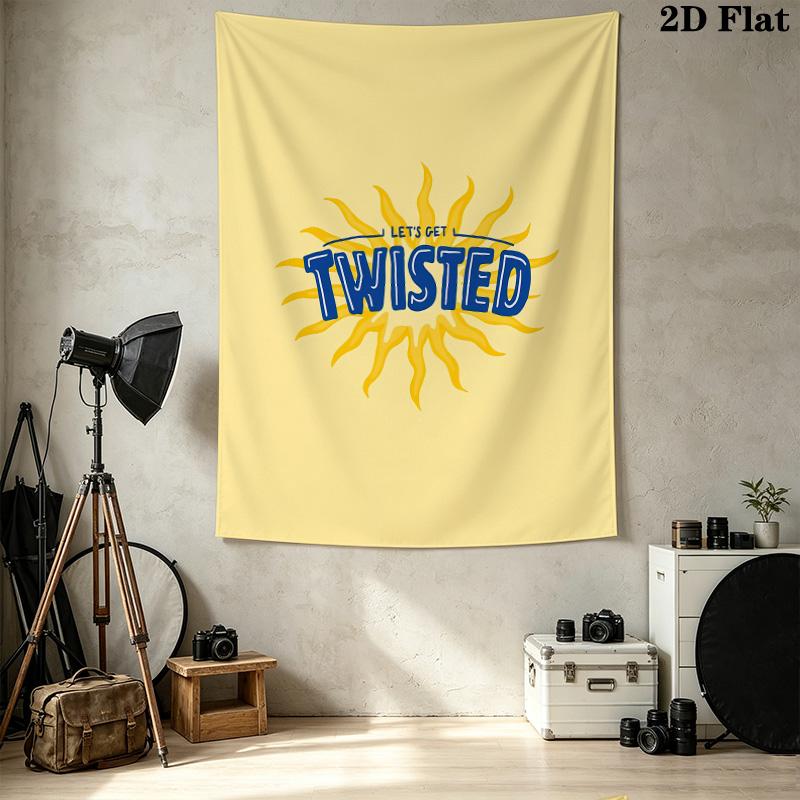 Tea Wall Tapestry Aesthetic Wall Hanging Printed Fabric Blanket Decorative Tapestries For Bedroom Living Room Home Decor