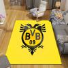 Dortmund Flannel Printed Carpet, Home Sofa Decoration for Living Room & Bedroom, Non‑Slip Play Flannel Floor Mat for Game Room