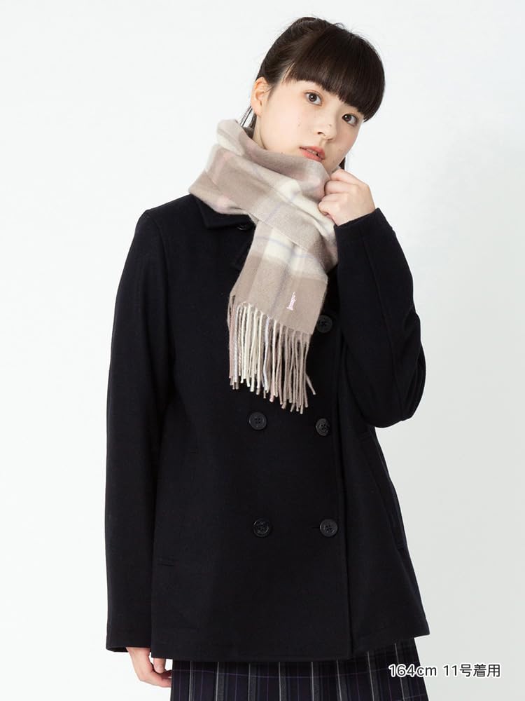 Eastboy Check Beige Size F Scarf, 3209618, Women's, (872),