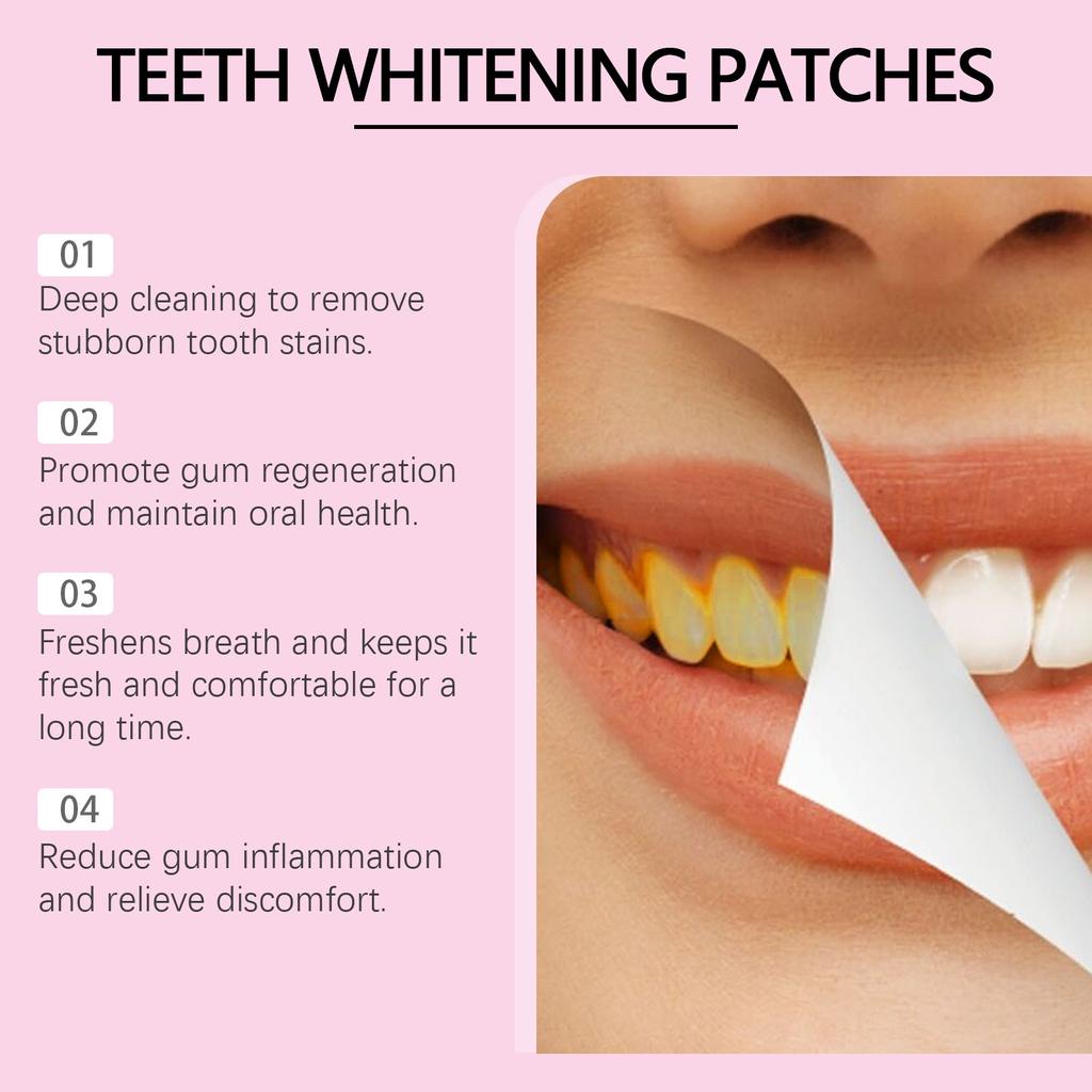 Teeth Whitening Patch, Deep Cleaning, Stain Removal, Fresh Breath, Oral Care Patch