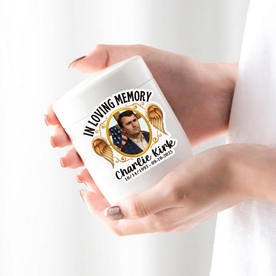 10Pcs Commemorative Charlie Stickers Patriotic Vinyl Decals USA Flag Laptop Decal for Car Water Bottle Vehicle Window Decals