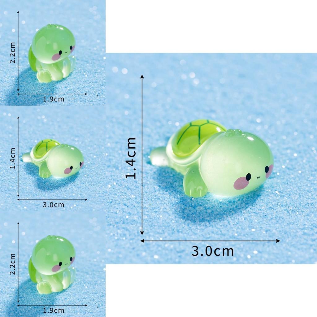 Resin Night Light Turtle Statue With Luminous Feature For Living Room Decor And Fish Tank Scene