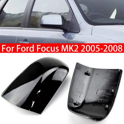 Pour Ford Focus MK2 2005-2008 Cache de Rétroviseur Extérieur de Remplacement Coque d'Aile Cadre de Porte Extérieur Boîtier Garniture Carbone