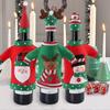 3 Piece Ugly Jumper Christmas Wine Bottle Handmade Wine Bottle Dust Bags - RIpj