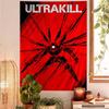STEAM GAME UULTRAKILL Printed Large Wall Tapestry Art Science Fiction Room Home Decor Decor Blanket