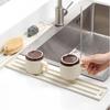 Kitchen Cooking Bench Narrow Slit Pot Lid Anti Dirt Pad Pot Lid Storage Mat Pan Shovel Placement Pad Countertop Placement Mat