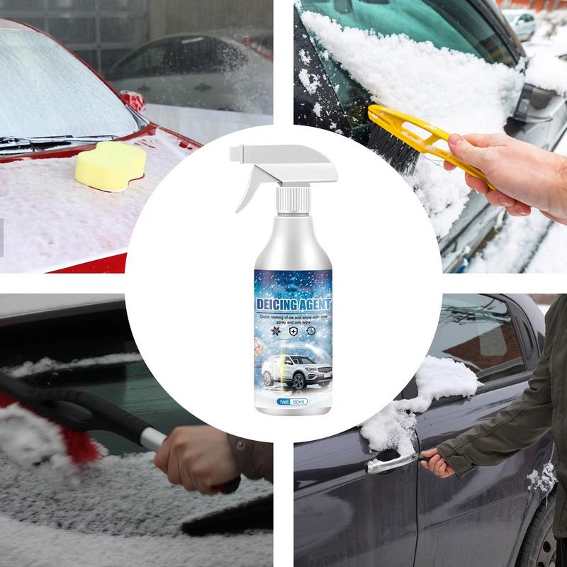 60ml Car Windshield Deicer Defroster Ice Remover Spray Winter Car Glass Window Anti-snow Agent Fast Ice And Snow Melting Agent