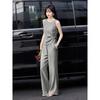 French Style Wide-Leg Pants Set