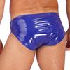 Mens Wet Look Patent Leather Briefs Underwear Elastic Waistband Performance Underpants for Club Dancing Stage Show