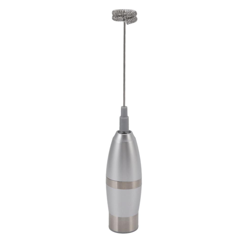Electric Milk Frother Handheld Battery Operated Drink Mixer Portable Electric Eggbeater with Stainless Steel Whisk