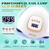380W LED UV Lamp Dryer for Nails Gel Polish Drying Lamp with 4 Timer Setting Auto Sensor Professional Nail Light
