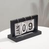 Wooden Vintage Home Calendar Cafe Desktop Decorative Rustic Ornaments DIY Flip Planner Table Perpetual Calendar Office Supplies