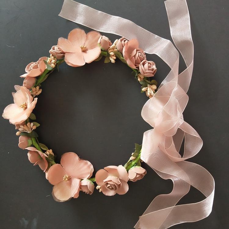 Flower Headbands For Girls Flower Hair Wreath Women Wedding Floral Crowns Princess Party Dance Hairband Flower Girls Headpiece