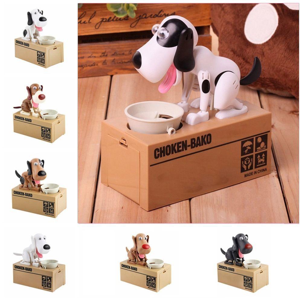 Niedliche automatische Hund Münzdieb Sparschwein Große Kapazität Münzaufbewahrungsbox Heimdekoration