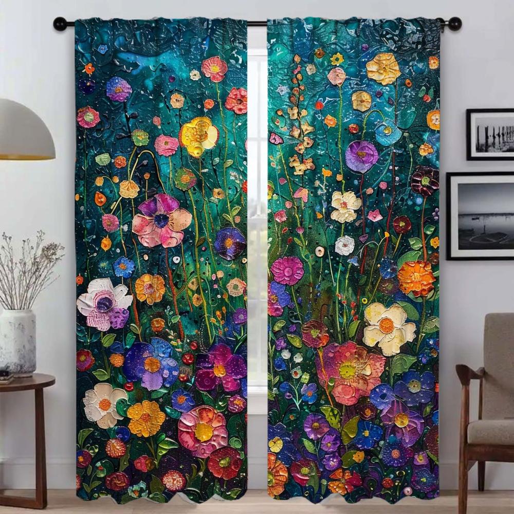 Garden Curtain Room Panel Curtains Bedroom Partition Shades Halloween Decoration Home Interior Child Darkening For Sleeping Area Made Of Polyester