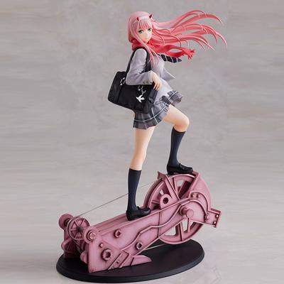 Figurine Jouet Sexy Anime DARLING In The FRANXX Zero Two 02 Fille Sexy Figurine d'Action en PVC Modèle de Collection Poupées Jouets 28cm