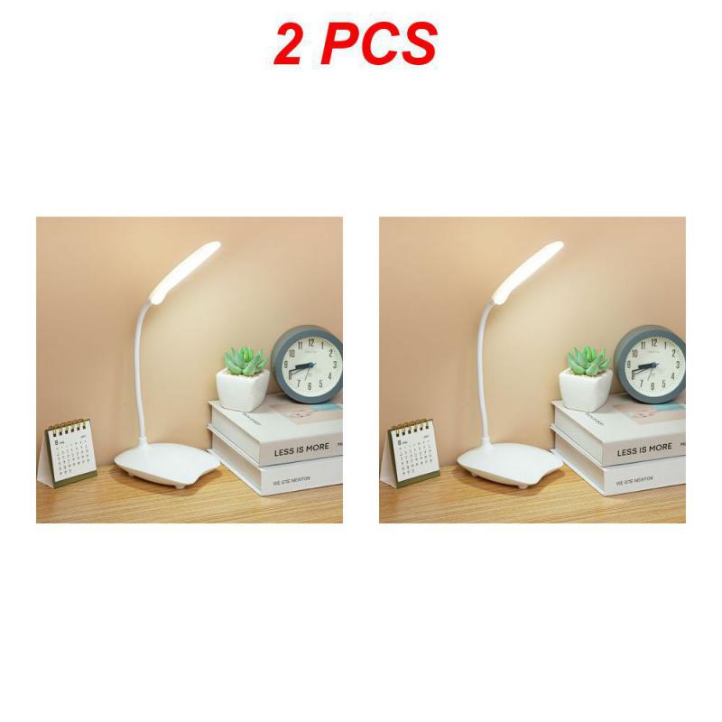 Led Bedroom Bedside Lamp 3 Color Desk Lamps Eye Protection Table Night Light Portable Stepless Dimmable Touch Usb Dimming Lights