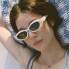 Oval Small Frame Sunglasses Fashion Sunglasses Personalized Trendy Sunshade Uv Protection Sunglasses