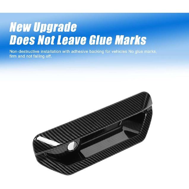 Tailgate Handle Cover Trim for Santa Cruz 2022 2023 2024 Accessories, ABS Car Rear Trunk Tailgate Door Handle Protector Cover Decor, Carbon Fiber