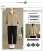 Plus Size Spring/Autumn Loose Casual Jacket for Middle-Aged Women