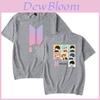 BtsGrafisk Tryckt Modal T-shirt Oversized Streetwear Skjorta För Kpop-fans Sommar Casual