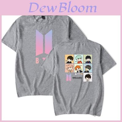 Bts Grafikdruck Modal T-Shirt Oversized Streetwear Shirt Für Kpop Fans Sommer Lässig