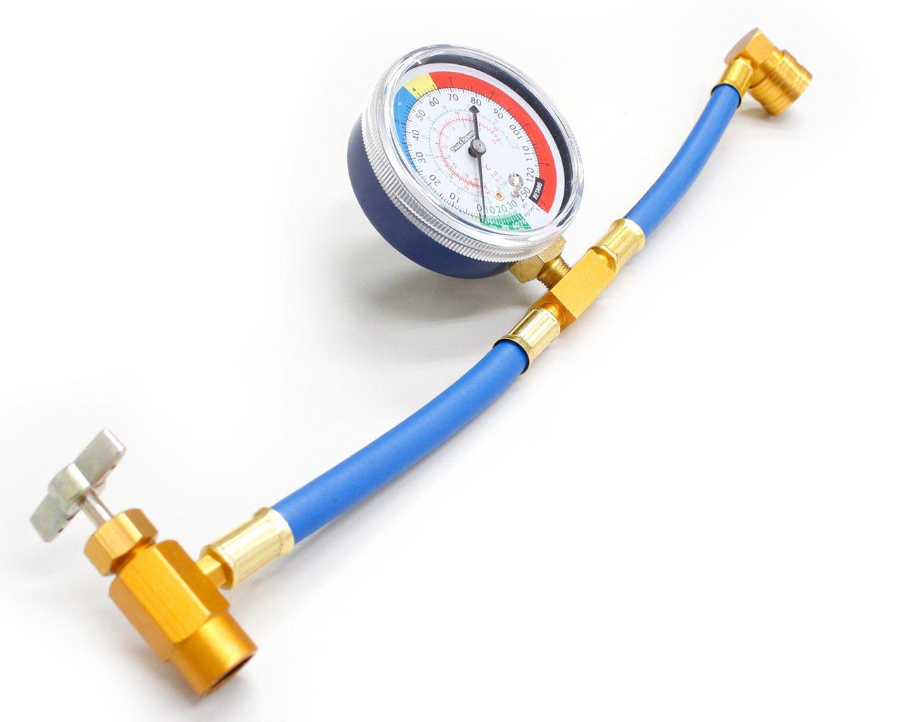 

Toolsisland Gas Charge Hose R134a Air Conditioner Gas Charge Hose TD6021 with Meter