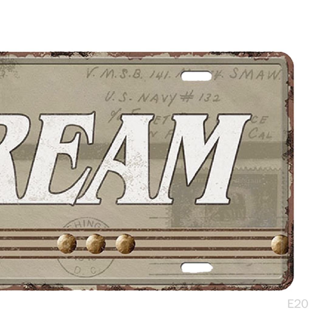 15 x 30cm Shabby Chic Metal Wall Sign Plaque Art Poster Restaurant Tavern Cafe Bar Pub Tin