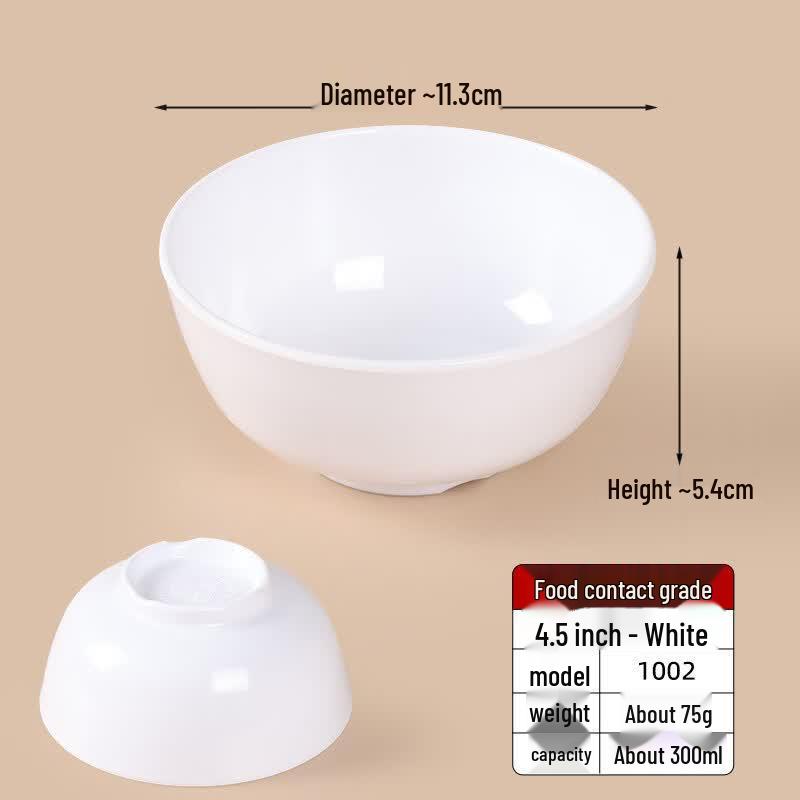 Dirui en Melamine Noodle & Soup Bowls 10-pack