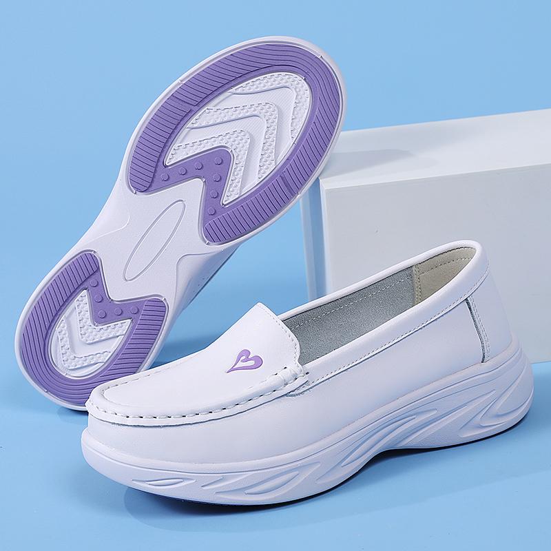 Women's Air Cushion Soft Sole Breathable Shoes - Comfortable & Versatile for Hospital Work