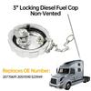 For Volvo VN VNL Series& Mack Truck Compatible 3" Diesel Fuel Cap Locking Mechanism- Part Numbers 20770691 20511590 Accessories