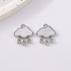 5pcs Cute Gemstone Cloud Raindrop Charms Pendants for Necklace Earrings Bracelet DIY Handmade Jewelry Accessories