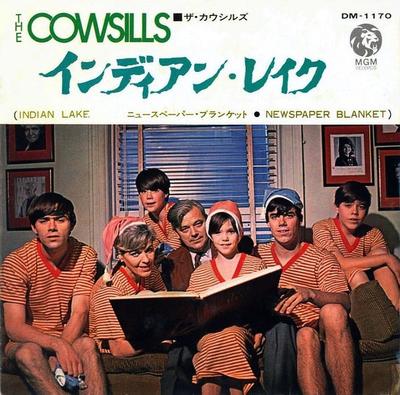 7inch Record COWSILLS  Indian Lake  Newspaper Blanket DM1170 MGM 1968 Japan Pop Used