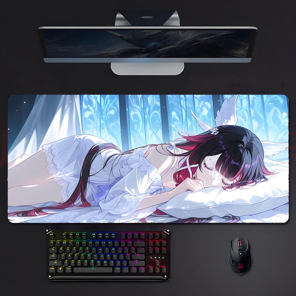 Genshin Impact Game Mysterious Ggenshin Impact Mouse Pad Large Gaming Mousepad With Stitched Edges Thickened Desk Mat Pc