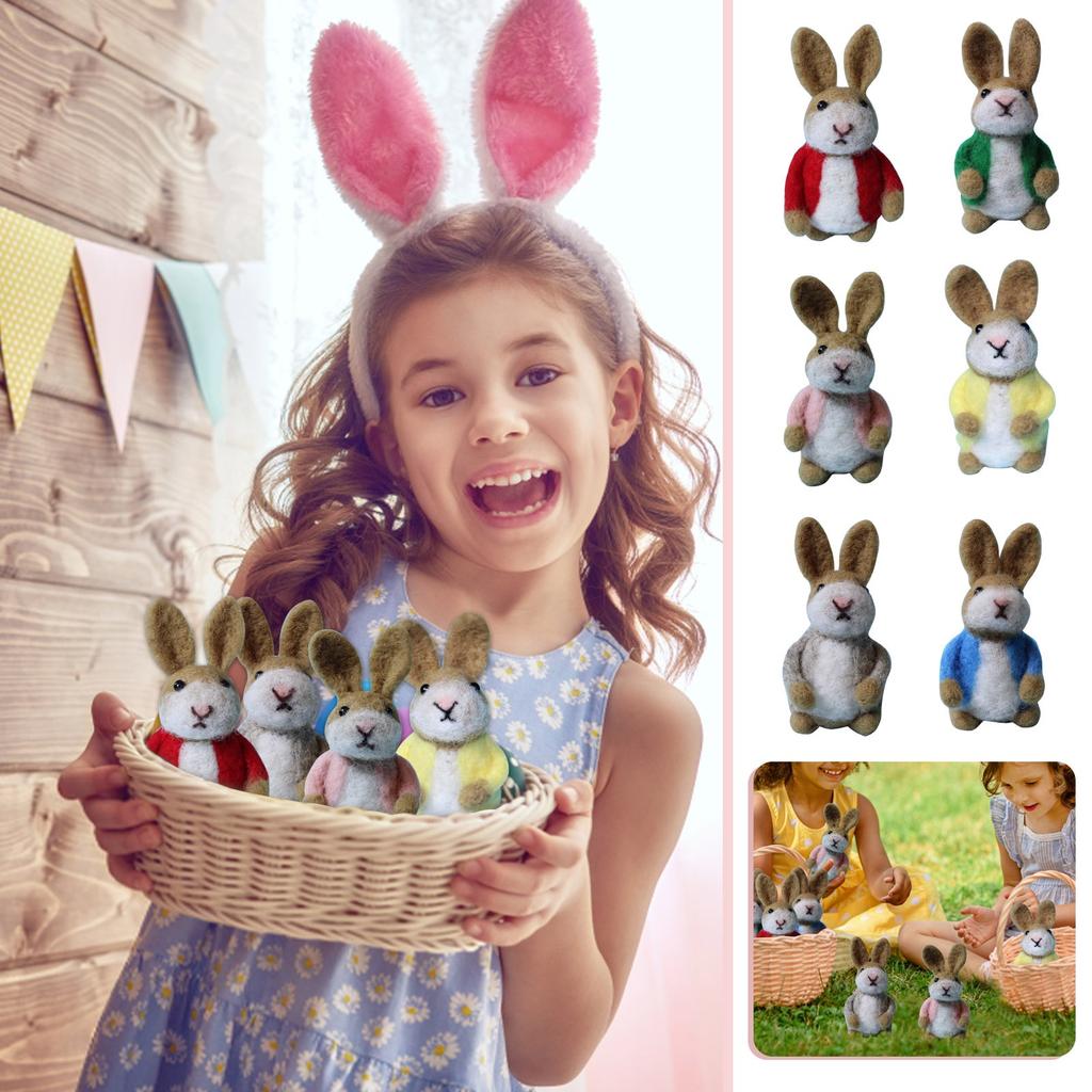 7cm Wool Finished Multi-color Bunny Suitable For All Kinds Of Jewelry Accessories