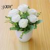 Fake A Pot Artificial Plant Bonsai Beautiful Simulation Flower Decor Plastic Rose for Living Room