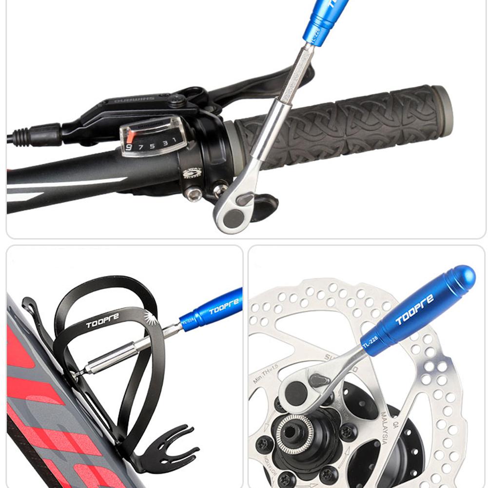 Portable Bicycle Ratchet Wrench Set Bicycle Repair Kit MTB Road Bike Ratchet Wrench for Cycling Essentials