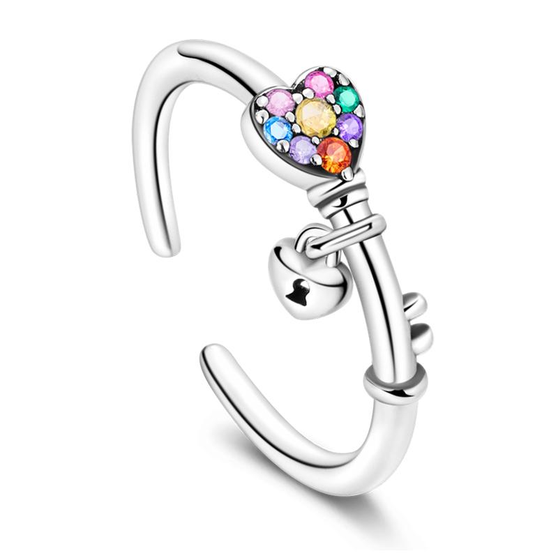 Real 925 Silver Feather Butterfly Flower Sun Moon Animal Design Open Rings Fit For Wedding Party Fine Jewelry