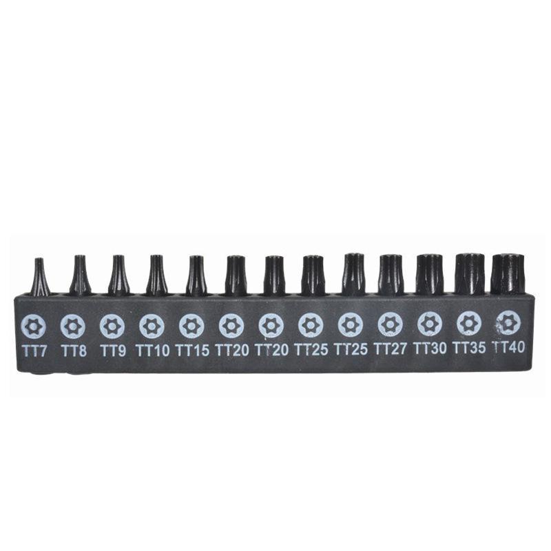 26-Piece S2 Alloy Steel Torx Bit Set, Solid & Hollow, 25mm/50mm for Electric Screwdrivers