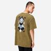 Li-Ning Loose Casual Short Sleeve T-Shirt With Geometric Pattern Print And Back Pocket Unisex Tops Olive-Green AHSS161-4