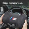 NTSM5 Motorcycle Sticker/Car Neck Protection Pillow Headrest Memory Cotton Lumbar Support For BMW M E46 E90 E60 F30 F10 E39 E36 F20 X5