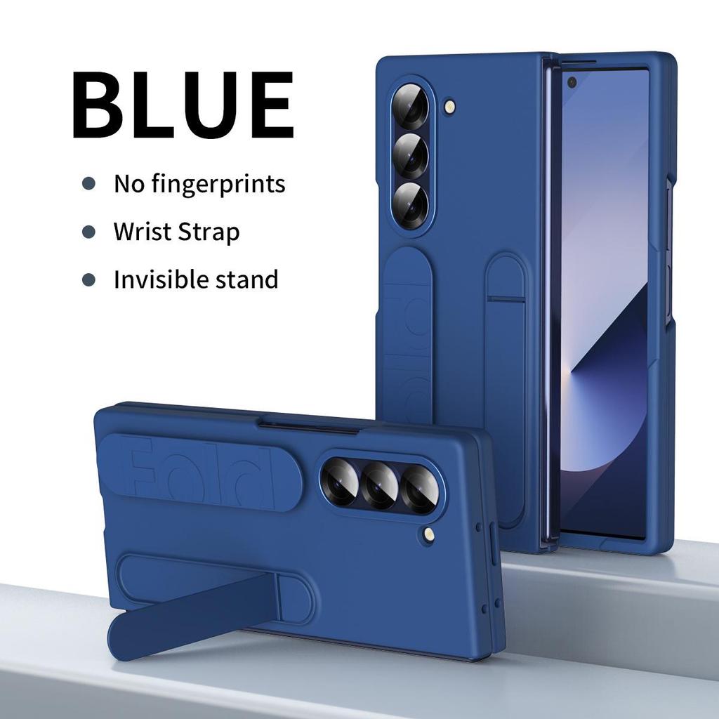 Etui do Samsung Galaxy Z Fold7/6: Zintegrowana podstawka, folia i pasek na nadgarstek do Fold5/4.