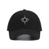 Embroidery Star of David Unisex Baseball Cap Soft Cotton Sun Hats Women Adjustable Snapback Sunbonnet Adult Cap Headwear