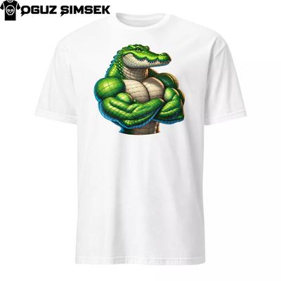 Unisex Softstyle T-shirt Gildan | Buff Krokodil Grafisch | Leuk en Gedurfd Ontwerp