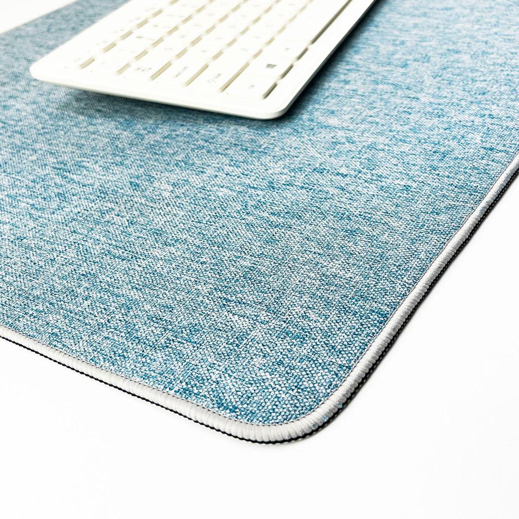 Extra Large Thick Cotton Linen Mouse Pad – Solid Color Desk Mat for Office & Computer Use