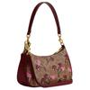 Coach Teri Coated Canvas Shoulder Bag, Crossbody Bag, Handbag Medium Women's Gold & Multicolor CY694-IMTAM