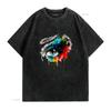 organic cotton t shirt colorseyess colorful eye elegant color vintage Washed homme Stylish Top For Everyday Wear Versatile