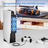 Ulepszony wentylator chłodzący ze światłem LED, Cichy i wydajny system chłodzenia, 2 prędkości wentylatora, 3 małe wentylatory, Port USB 3.0 dla PlayStation5 wersja cyfrowa i z płytami