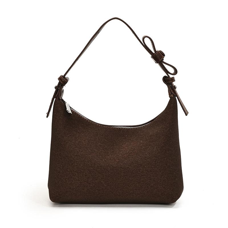 

Простая текстурная сумка под мышкой женская новая модная большая вместимость ретро повседневная для поездок на работу на плечо сумка-мессенджер темно-коричневого