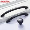 NAIERDI Bright chrome Handles Kitchen Cabinet Handles Solid Drawer Knobs Silver Cupboard Door Wardrobe Pulls Furniture Handle